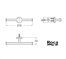 MEDIDAS PORTARROLLOS DOBLE SIN TAPA HOTELS ROUND ROCA